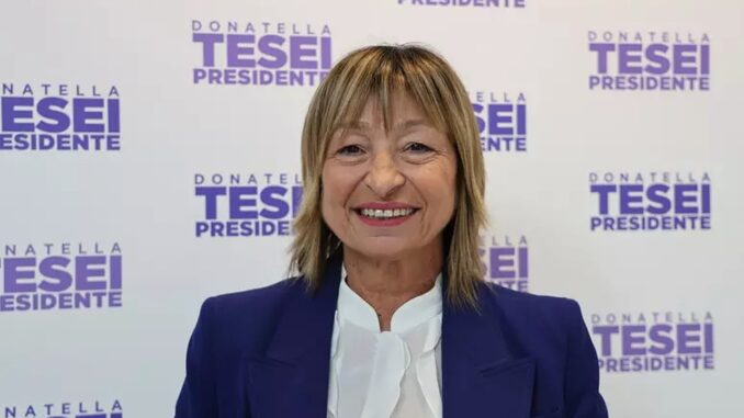 Donatella Tesei campagna elettorale presidenza regione al via