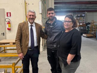 Mancini (Lega) in visita alla Trafocoop