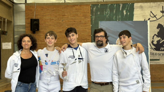Conclusa la 1ª Prova regionale Cadetti e Giovani di spada a Terni