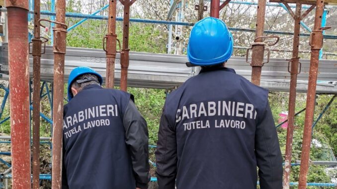 Lavoratori in nero a Terni ed Amelia: sospese due attività
