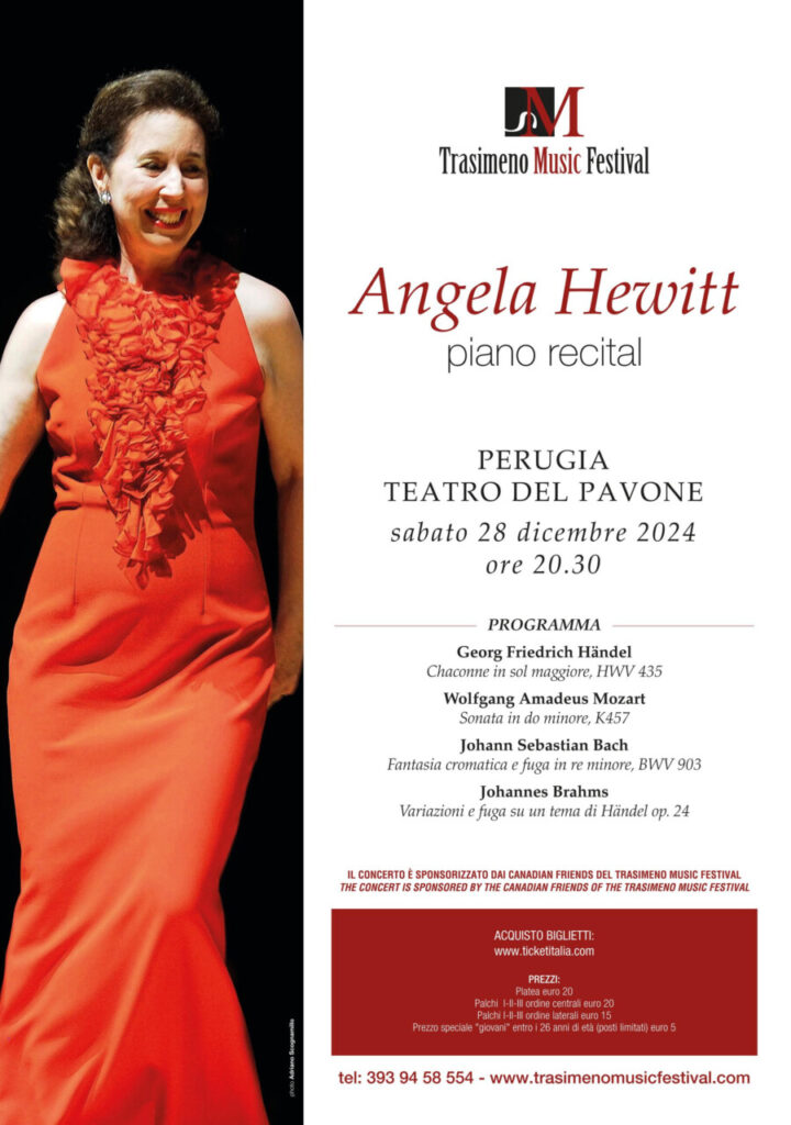 Angela Hewit, piano recital al Teatro del Pavone