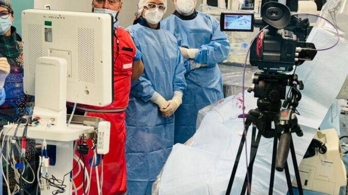 Cardiologia interventistica: collegamento da Perugia a Milano