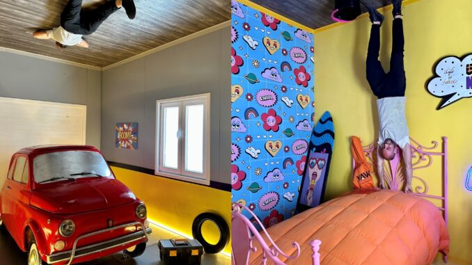 Fino a domenica al Centro Commerciale Collestrada c’è la Casa capovolta