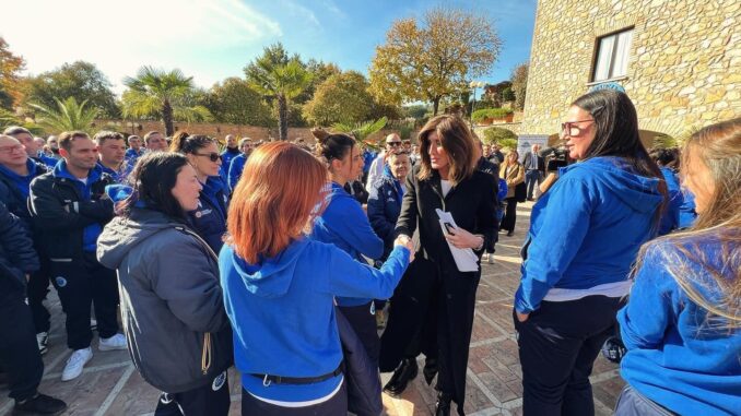 Ministro Bernini in visita alla Comunità Incontro Onlus di Amelia