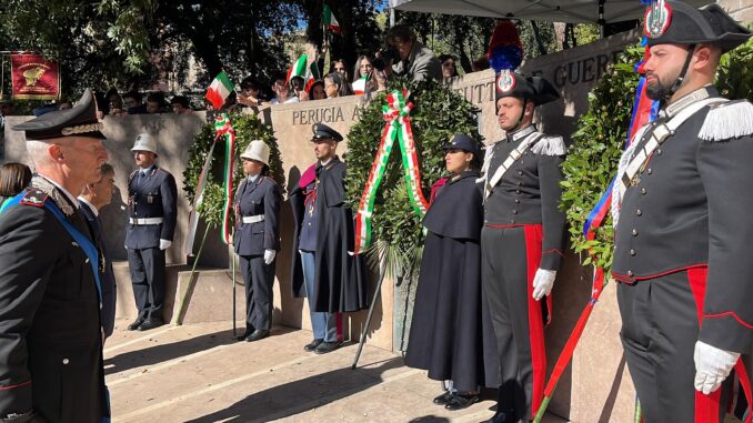 Celebrazione Unità Nazionale e Forze Armate a Perugia