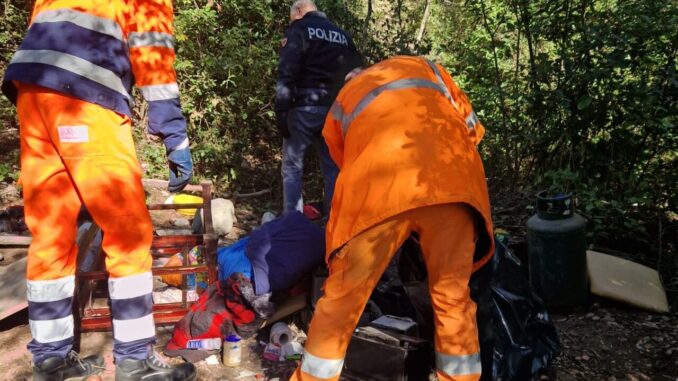 Bonificata l'area boschiva di Collelicino dalla Polizia di Stato