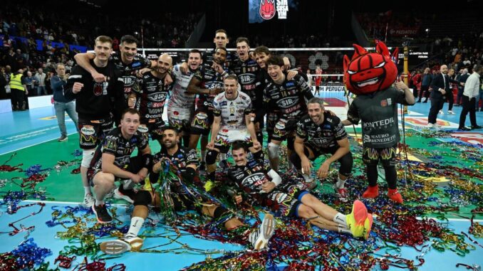 La Sir Susa Vim Perugia vince in rimonta il match con la Lube