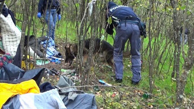 Scoperte e bonificate due aree di spaccio a Orvieto