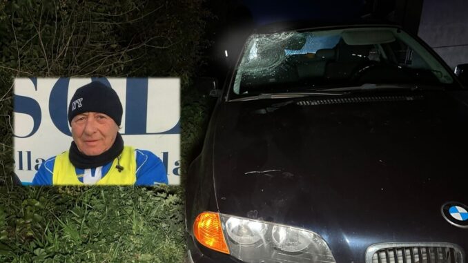 Tragedia su Flaminia ciclista travolto e ucciso, morto Alfiero Beco