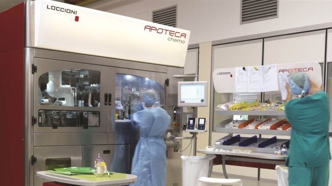 Allestimento farmaci ocologici presso farmacia ospedaliera di Perugia