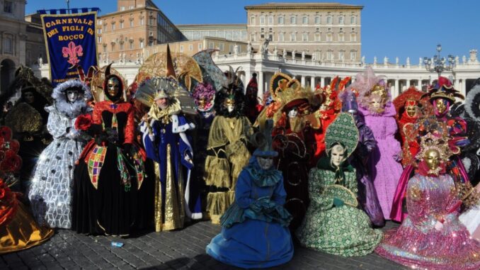 Amelia protagonista del corteo "Viva la Befana" a San Pietro, con i Re Magi