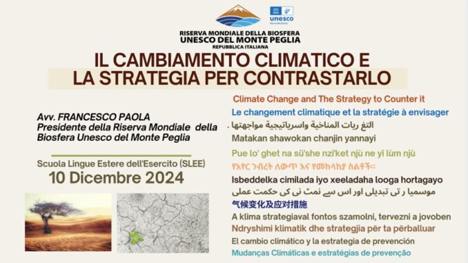 Clima, difesa e sicurezza: la visione dell'Avv. Paola all'Esercito