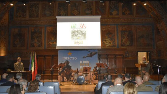 Perugia, presentato il CalendEsercito 2025 nella Sala dei Notari