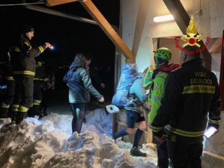 Boy scout recuperati su monte Brunette grazie a Vigili fuoco e Sasu