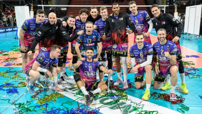 Sir Perugia trionfa 3-0 e resta in vetta nella Pool D