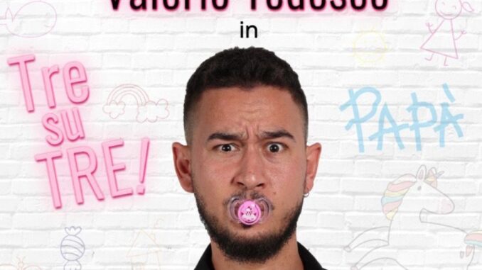 Valerio Tedesco in scena a Perugia con “Tre su Tre”