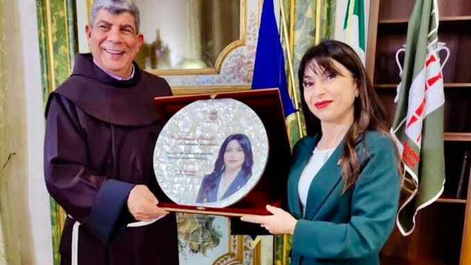 Padre Ibrahim Faltas in Umbria custode Terra Santa incontra Proietti