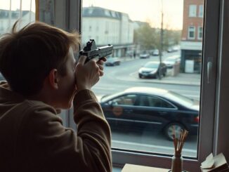 Spara colpi di pistola ad un'auto in corsa, scatta denuncia