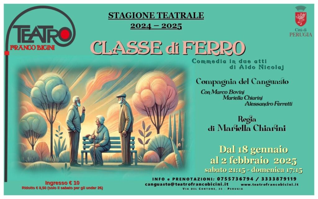 “Classe di Ferro” al Teatro Bicini: riflettori sulla terza età