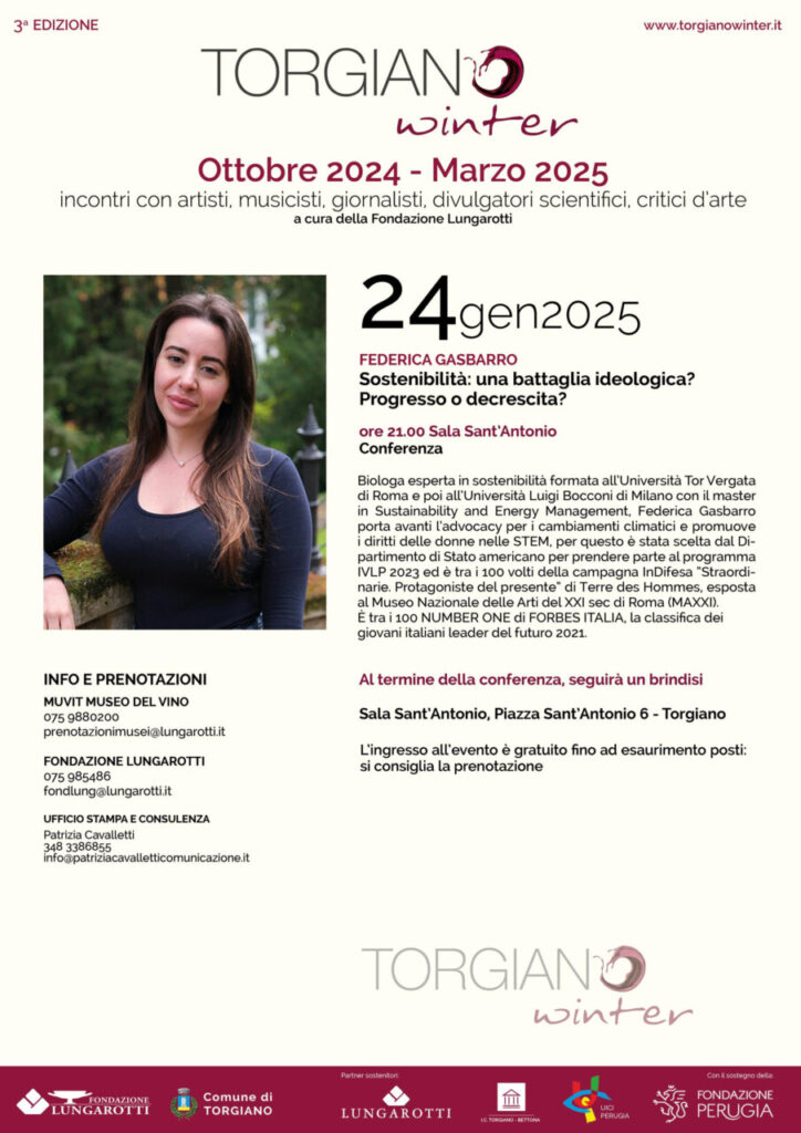 A Torgiano Winter: Federica Gasbarro e il tema della sostenibilità