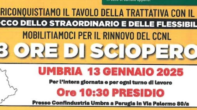 Sciopero metalmeccanici: 20mila lavoratori in mobilitazione