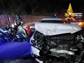 Incidente stradale frontale sulla SS Flaminia: i due feriti sono in ospedale a Foligno