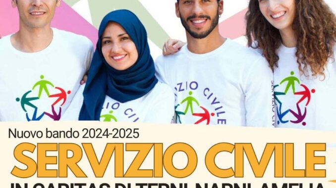 Caritas Terni: 4 posti per il Servizio Civile, opportunità per i giovani