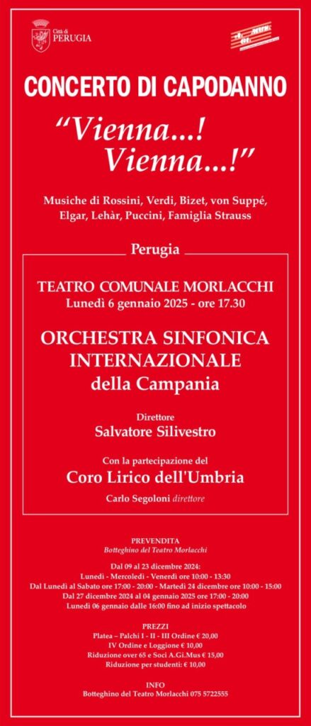 Concerto di Capodanno: “Vienna…! Vienna…! nel giorno dell'Epifania