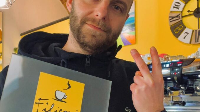Riconoscimento "Espresso Italiano Certificato" a Francesco Piferotti