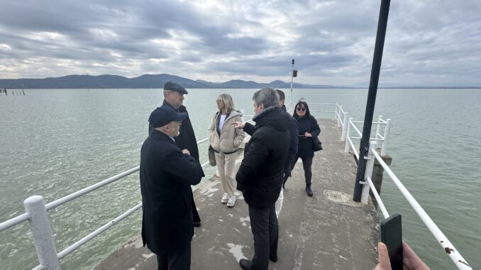 Ricognizione del Commissario Dell'Acqua al Lago Trasimeno