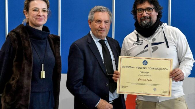 Anile premiato dalla Federazione Italiana Scherma