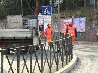 Nuove regole pedonali in via Sicilia per i lavori BRT