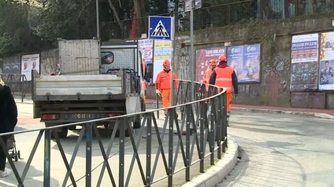 Nuove regole pedonali in via Sicilia per i lavori BRT
