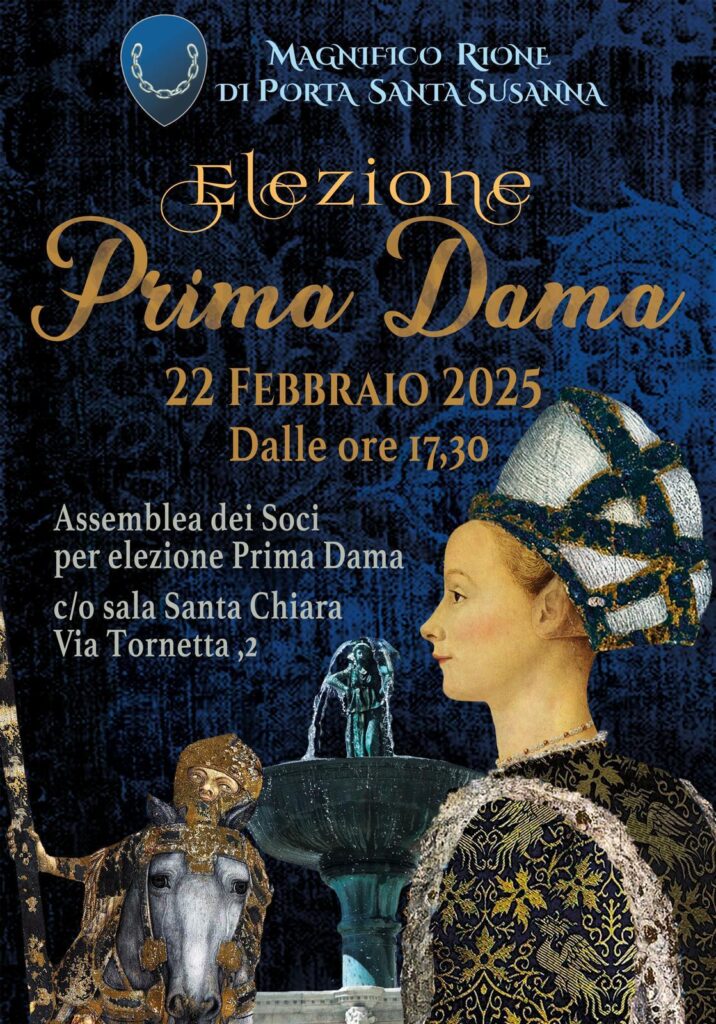 Porta Santa Susanna il 22 febbraio sceglierà la sua Prima Dama