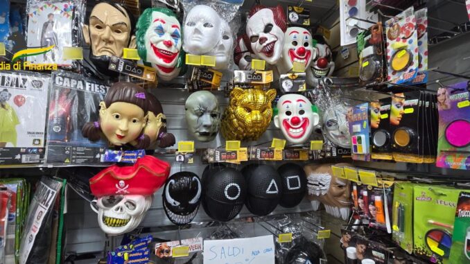 Sequestrati a Spoleto 400 articoli di Carnevale non conformi