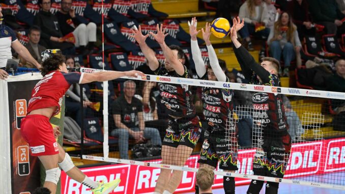 Sir Susa Vim Perugia torna alla vittoria, Taranto ko 3-0