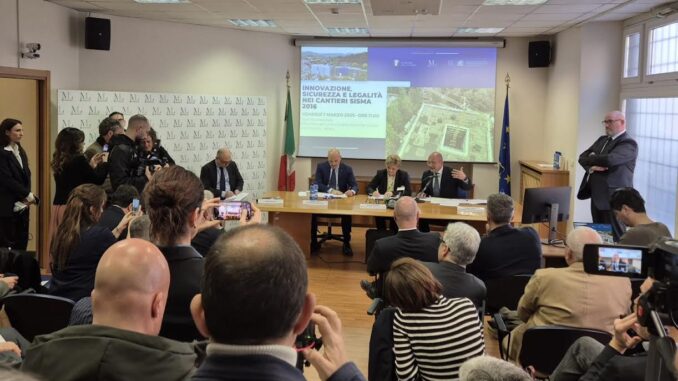 Nuove misure per sicurezza e legalità post-sisma 2016