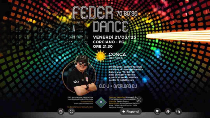 Evento musicale per la ricerca sulla Malattia di Lafora a Corciano