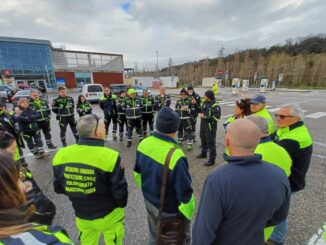 Volontari umbri in aiuto della Toscana, in Umbria piccoli smottamenti sotto controllo
