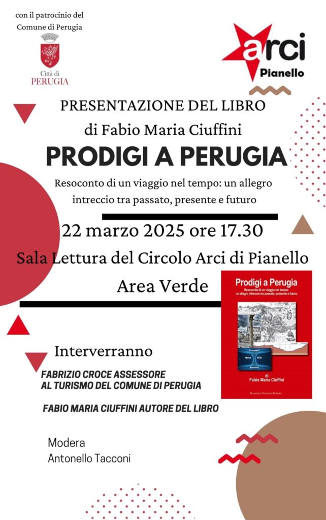 Presentazione a Pianello del libro "Prodigi a Perugia" di Fabio Maria Ciuffini