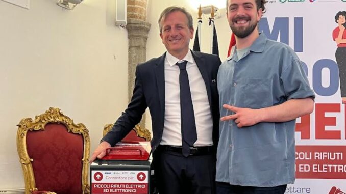 Presentati i nuovi contenitori per Micro RAEE a Perugia