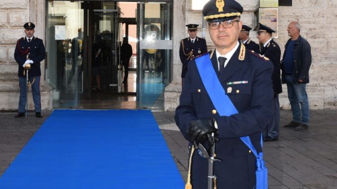 Alla Questura di Terni, ultimo giorno di lavoro di Giuseppe Taschetti