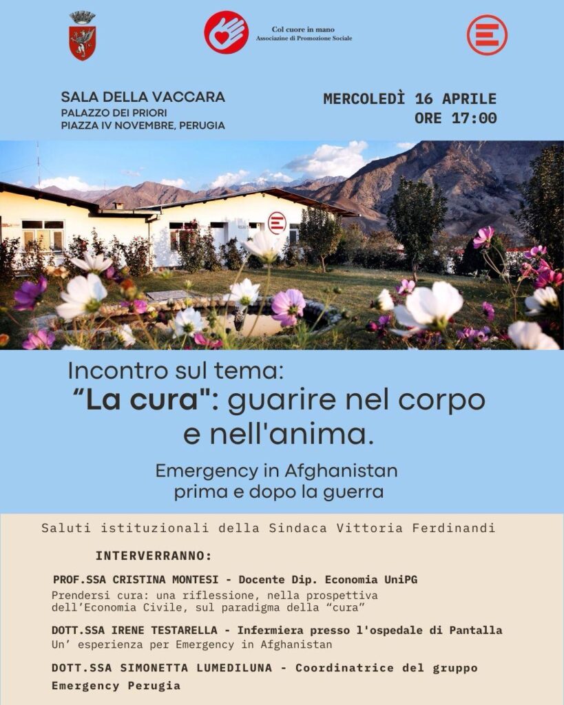 Incontro: "La Cura" con l'Associazione Col cuore in mano