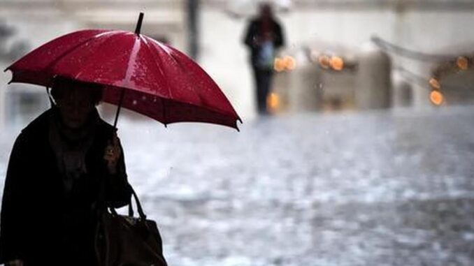 Maltempo piogge forti e allerta gialla domani in sei regioni