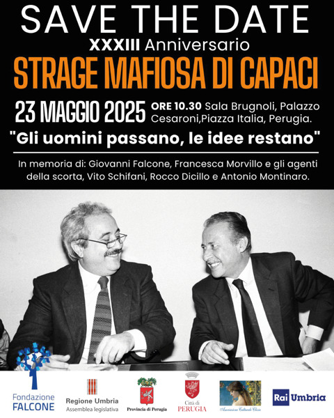 23 maggio 1992 – 23 maggio 2025: “Gli uomini passano, le idee restano”