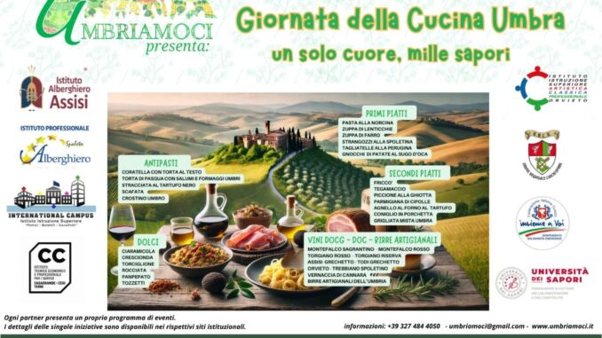 L’Umbria celebra la prima Giornata della Cucina Umbra