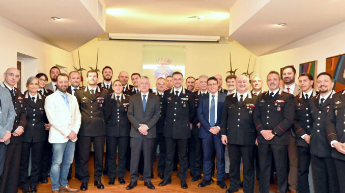Il Prefetto Zito visita il Comando Carabinieri di Perugia