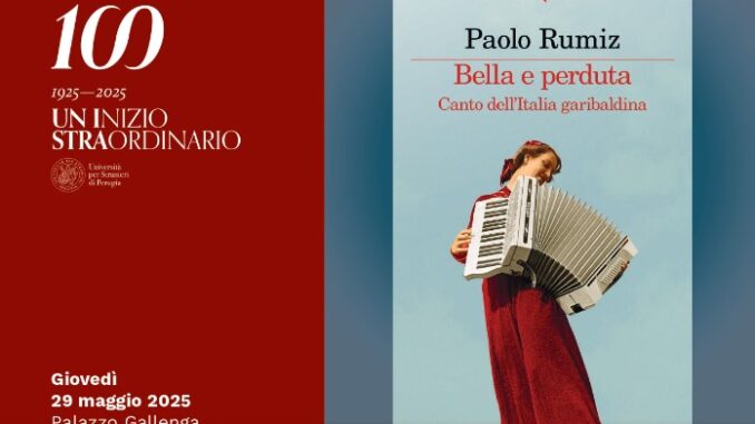 Rumiz alla Stranieri per il centenario Unistrapg
