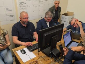 Proietti segue spoglio Assisi dal comitato del centrosinistra