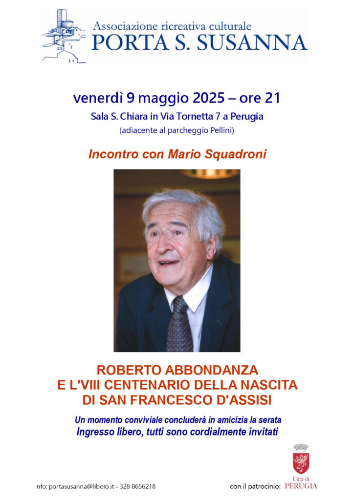 Mario Squadroni racconta Roberto Abbondanza e San Francesco